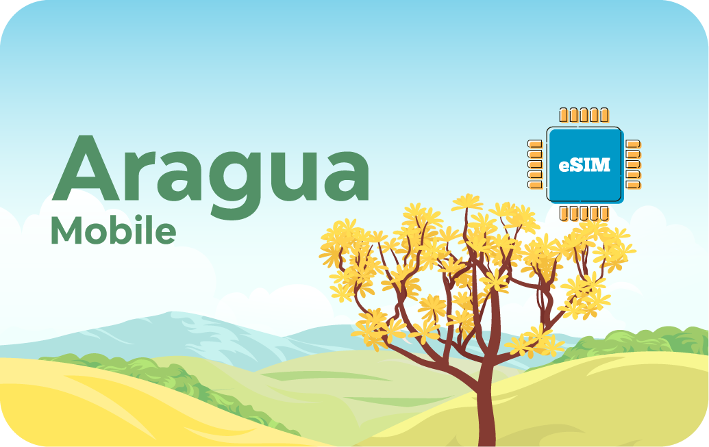 eSIM Airalo - Aragua Mobile - Venezuela - Dados Ilimitado