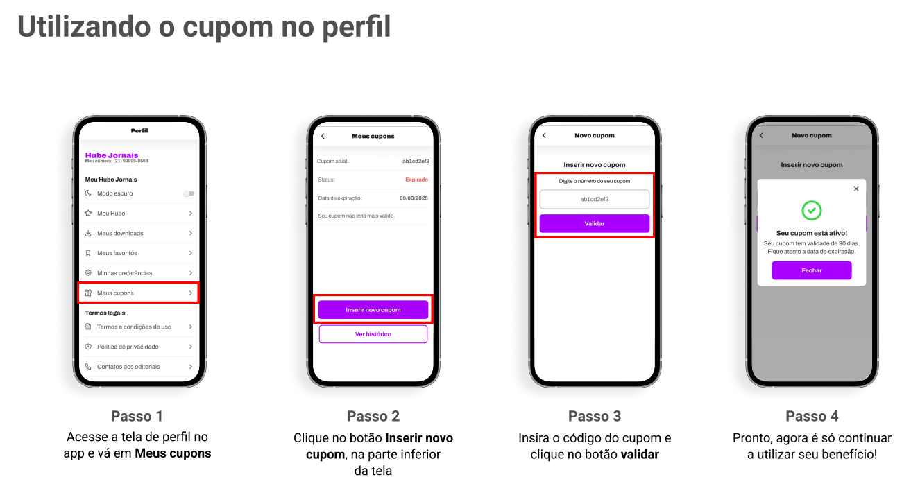 Como utilizar seu Voucher no aplicativo