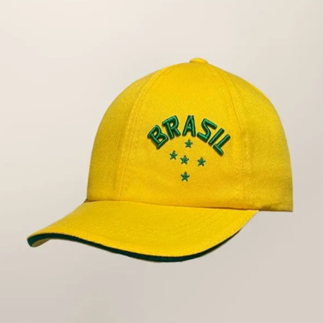 Liga Retrô | Boné Brasil Amarelo