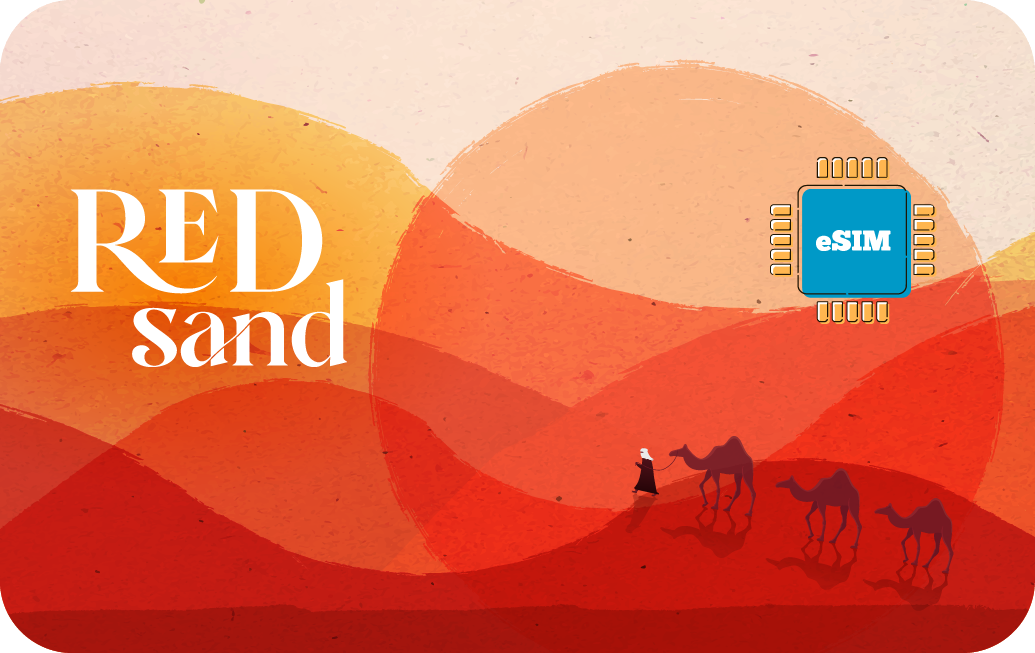 eSIM Airalo - Red Sand - Arábia Saudita - Dados