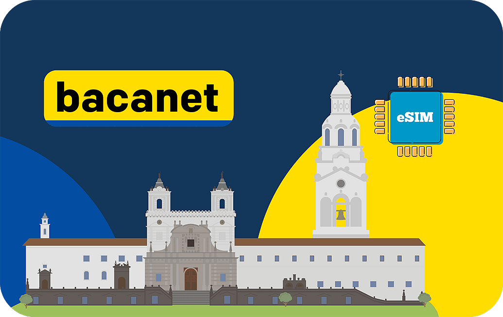 eSIM Airalo - Bacanet - Equador - Dados Ilimitado