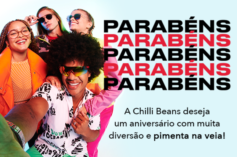 Cartão de Presente Chilli Beans - Crédito de R$ 100